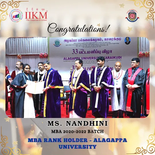 IIKM-MBA-Rank-Holder-Alagappa-University-Awards-Ms.Nandhini-2019-21-Batch-175